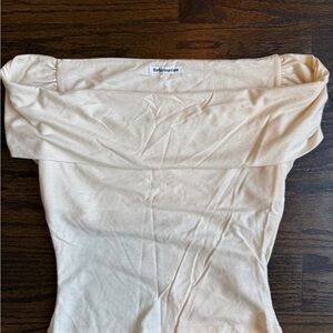 Reformation Cream Off-Shoulder Women's Top